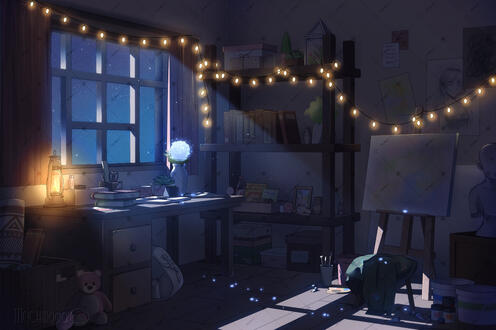 Painter&#39;s Room (Night)